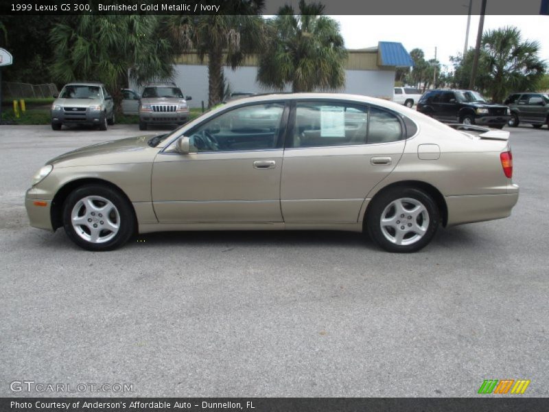 Burnished Gold Metallic / Ivory 1999 Lexus GS 300
