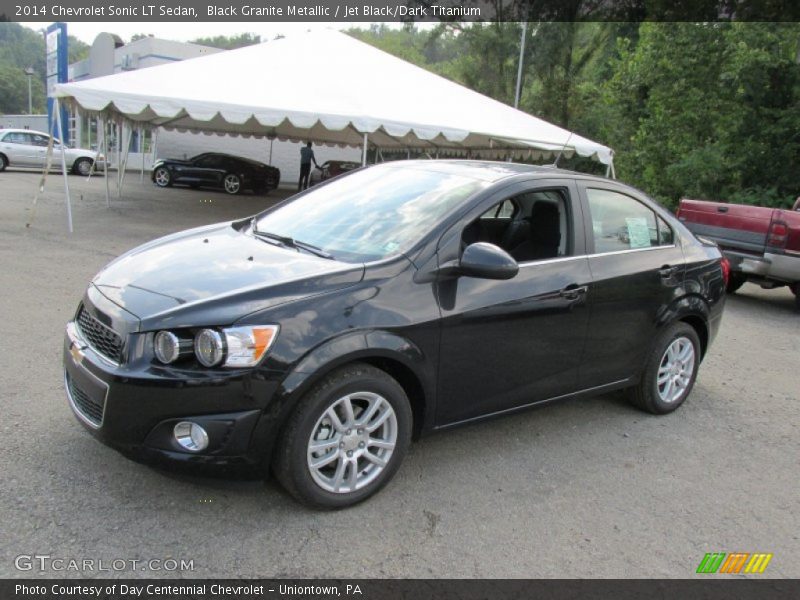 Black Granite Metallic / Jet Black/Dark Titanium 2014 Chevrolet Sonic LT Sedan