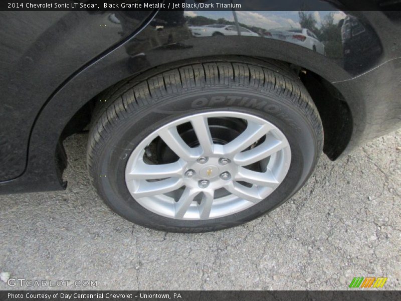 Black Granite Metallic / Jet Black/Dark Titanium 2014 Chevrolet Sonic LT Sedan