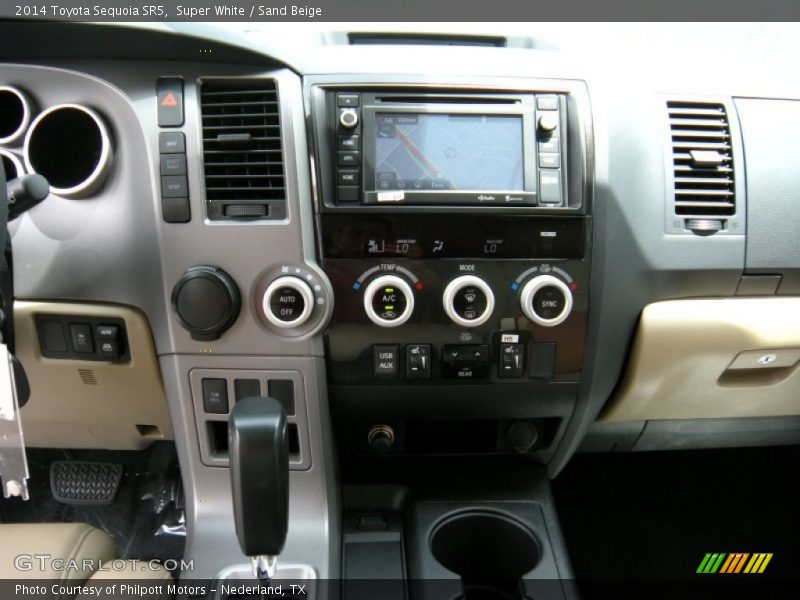 Super White / Sand Beige 2014 Toyota Sequoia SR5