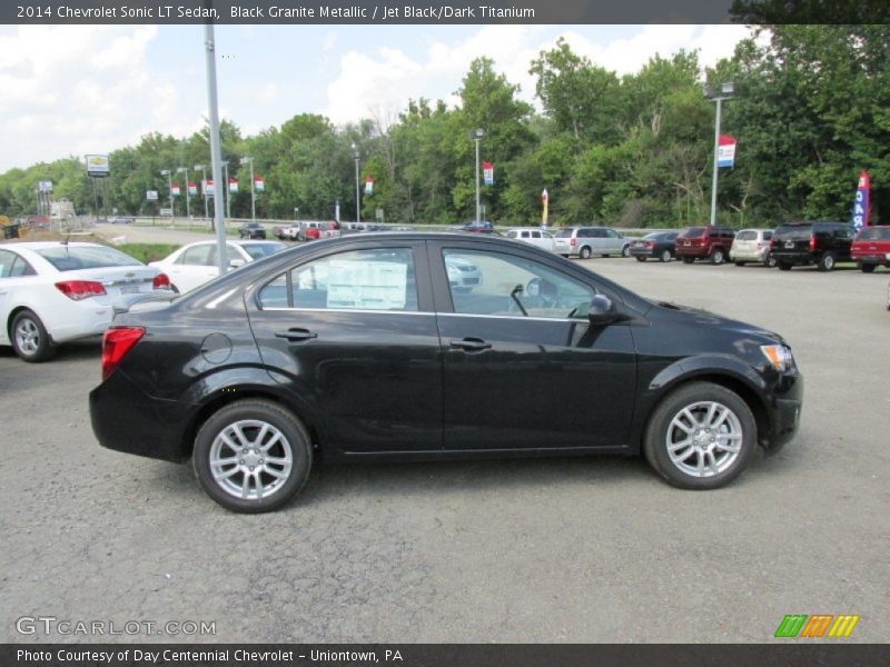 Black Granite Metallic / Jet Black/Dark Titanium 2014 Chevrolet Sonic LT Sedan