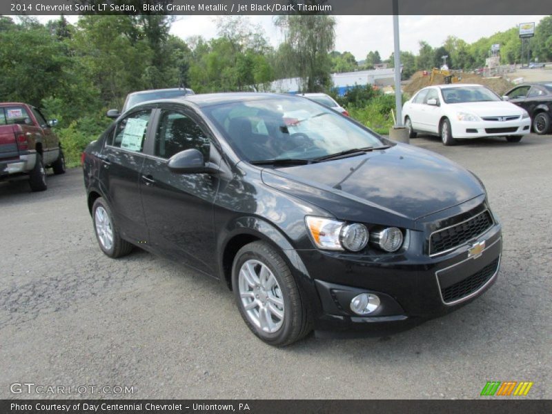 Black Granite Metallic / Jet Black/Dark Titanium 2014 Chevrolet Sonic LT Sedan