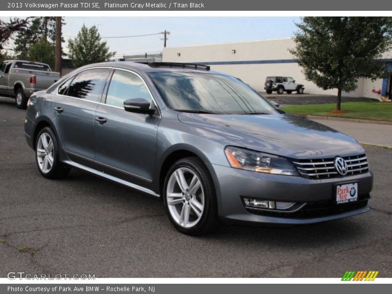 Platinum Gray Metallic / Titan Black 2013 Volkswagen Passat TDI SE