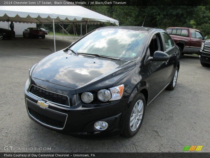 Black Granite Metallic / Jet Black/Dark Titanium 2014 Chevrolet Sonic LT Sedan