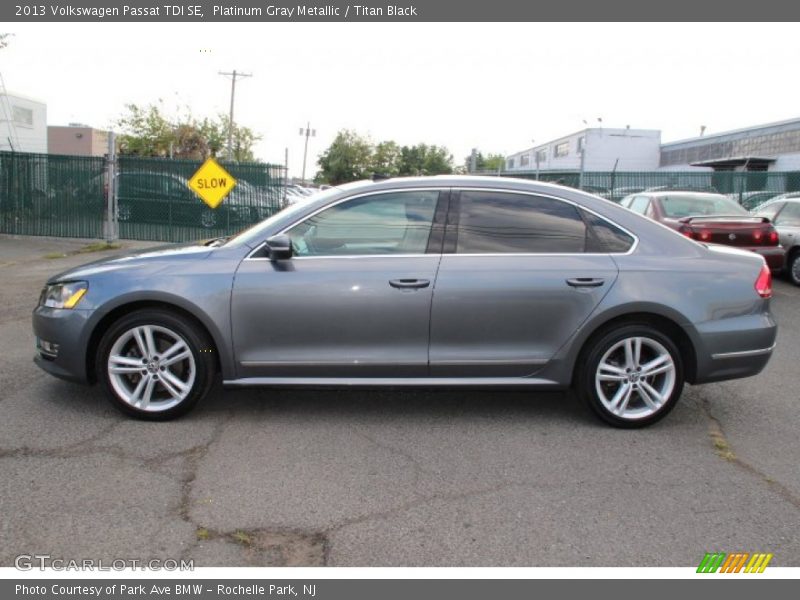 Platinum Gray Metallic / Titan Black 2013 Volkswagen Passat TDI SE