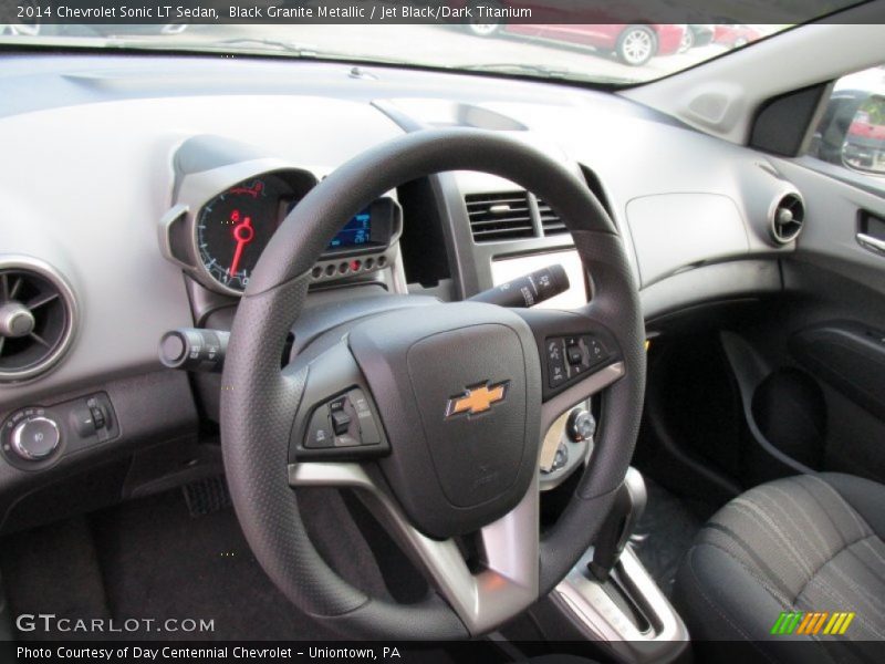Black Granite Metallic / Jet Black/Dark Titanium 2014 Chevrolet Sonic LT Sedan