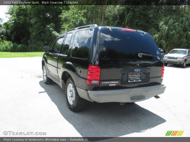 Black Clearcoat / Graphite 2002 Ford Explorer Sport
