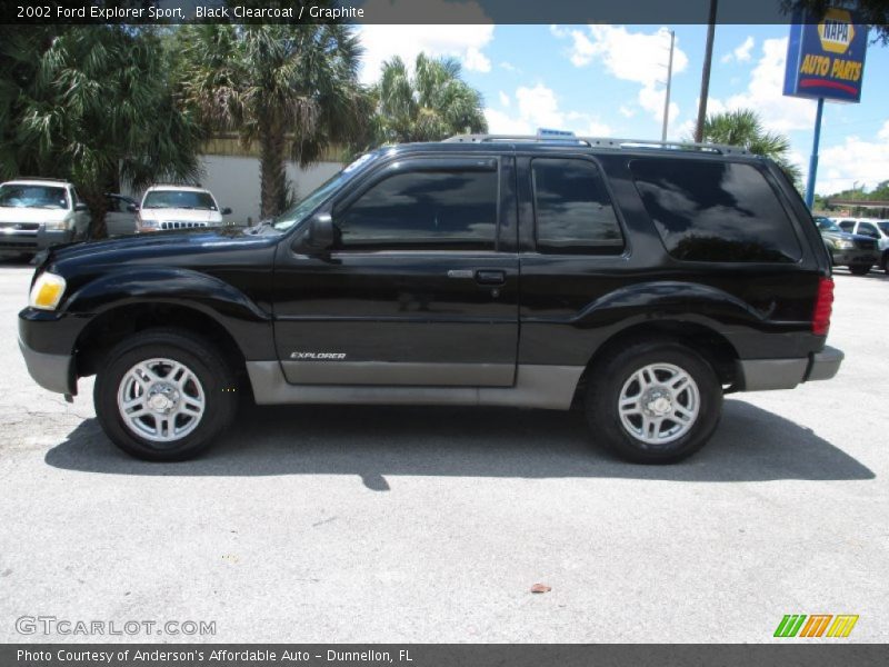 Black Clearcoat / Graphite 2002 Ford Explorer Sport