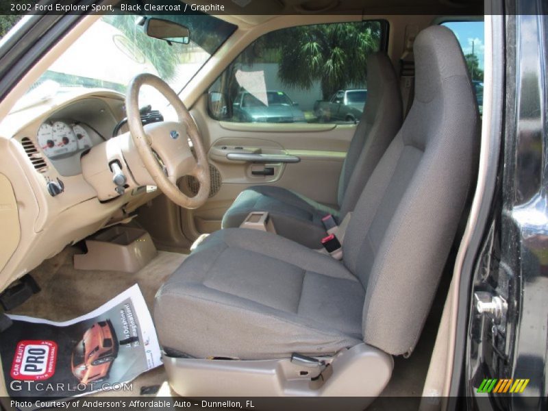 Black Clearcoat / Graphite 2002 Ford Explorer Sport