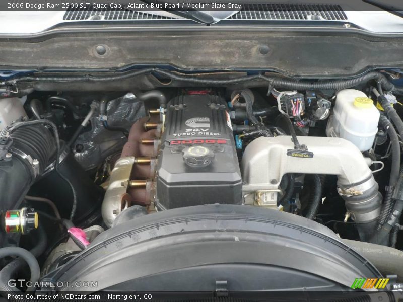 Atlantic Blue Pearl / Medium Slate Gray 2006 Dodge Ram 2500 SLT Quad Cab