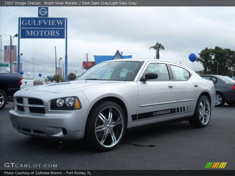 Bright Silver Metallic / Dark Slate Gray/Light Slate Gray 2007 Dodge Charger