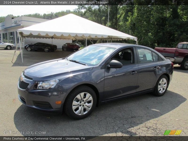 Atlantis Blue Metallic / Jet Black/Medium Titanium 2014 Chevrolet Cruze LS