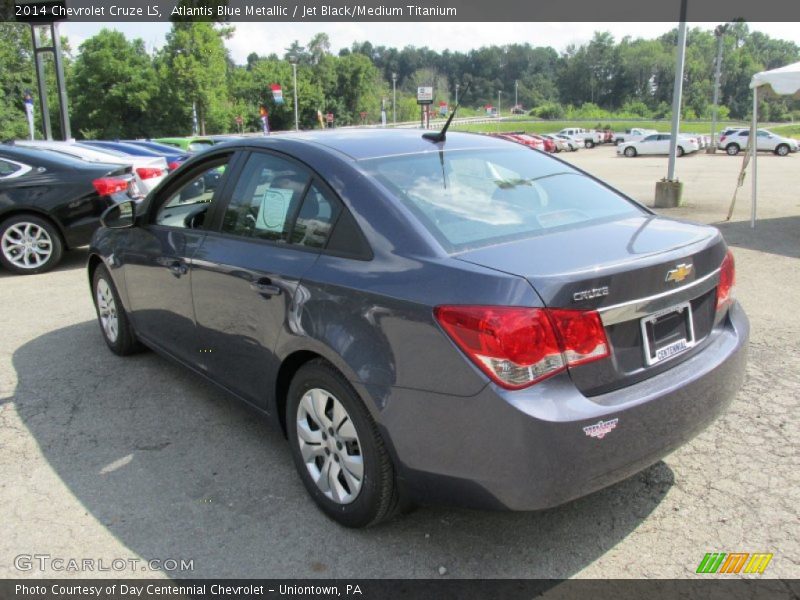 Atlantis Blue Metallic / Jet Black/Medium Titanium 2014 Chevrolet Cruze LS