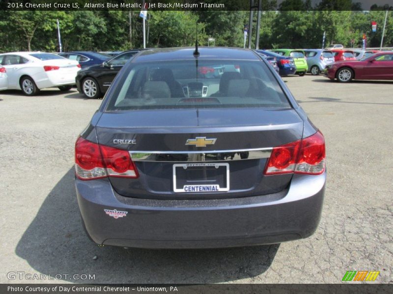 Atlantis Blue Metallic / Jet Black/Medium Titanium 2014 Chevrolet Cruze LS