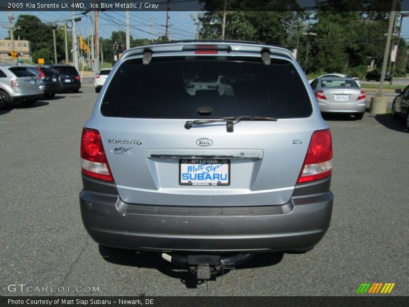 Ice Blue Metallic / Gray 2005 Kia Sorento LX 4WD