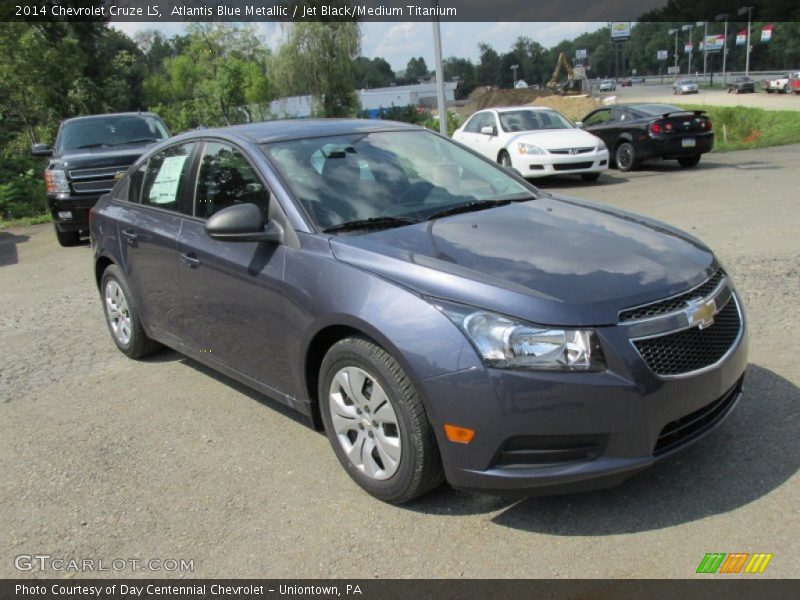 Atlantis Blue Metallic / Jet Black/Medium Titanium 2014 Chevrolet Cruze LS