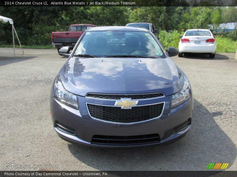 Atlantis Blue Metallic / Jet Black/Medium Titanium 2014 Chevrolet Cruze LS