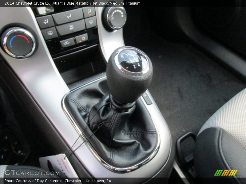 Atlantis Blue Metallic / Jet Black/Medium Titanium 2014 Chevrolet Cruze LS