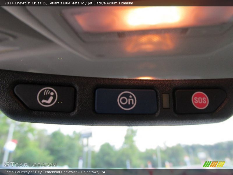 Atlantis Blue Metallic / Jet Black/Medium Titanium 2014 Chevrolet Cruze LS