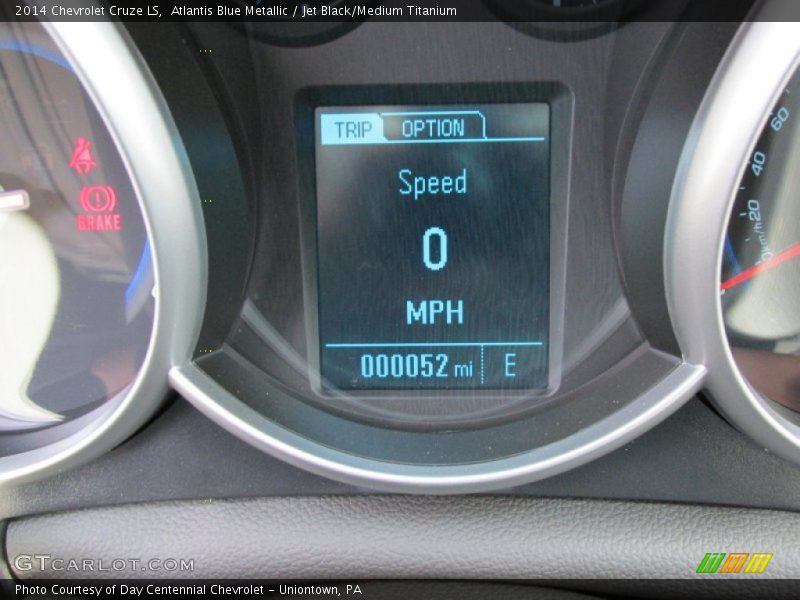 Atlantis Blue Metallic / Jet Black/Medium Titanium 2014 Chevrolet Cruze LS