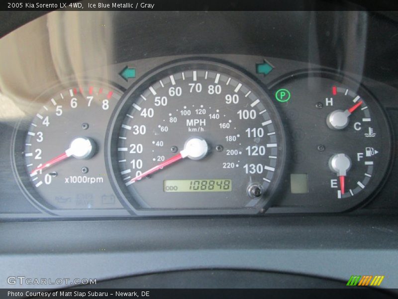 Ice Blue Metallic / Gray 2005 Kia Sorento LX 4WD