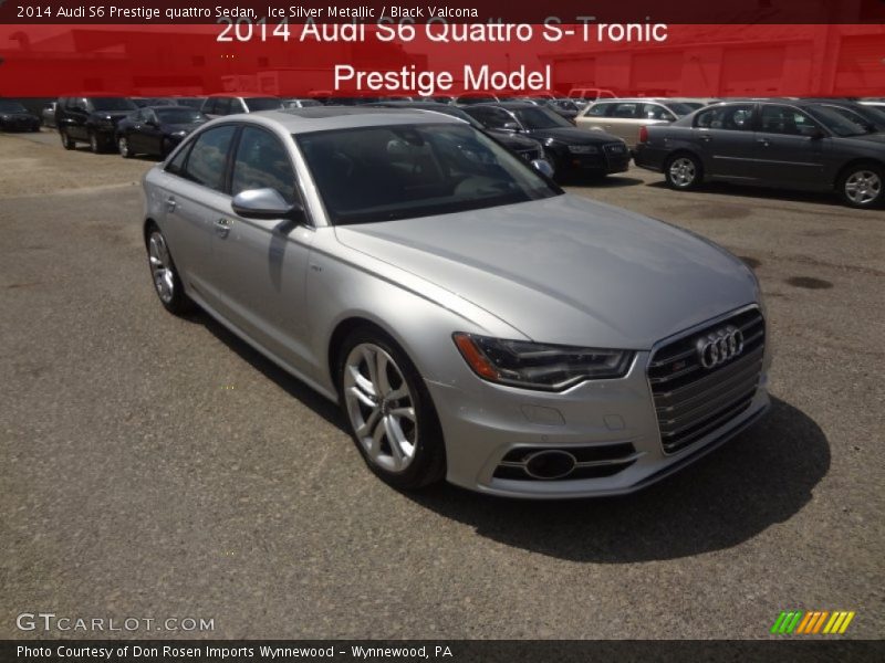 Ice Silver Metallic / Black Valcona 2014 Audi S6 Prestige quattro Sedan