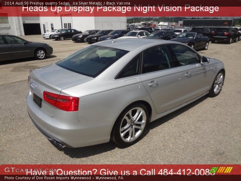 Ice Silver Metallic / Black Valcona 2014 Audi S6 Prestige quattro Sedan