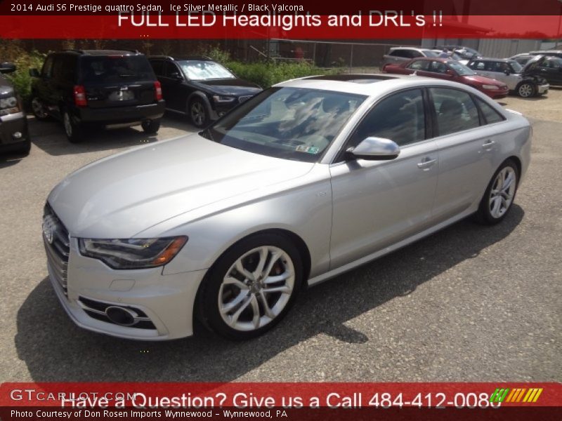 Ice Silver Metallic / Black Valcona 2014 Audi S6 Prestige quattro Sedan