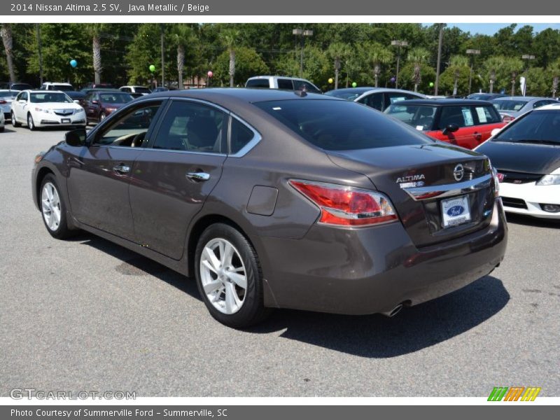 Java Metallic / Beige 2014 Nissan Altima 2.5 SV