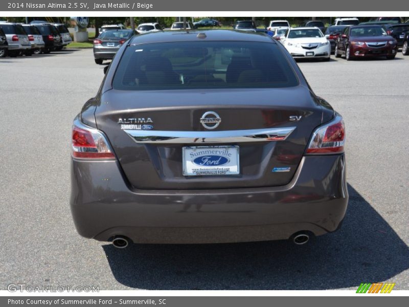 Java Metallic / Beige 2014 Nissan Altima 2.5 SV