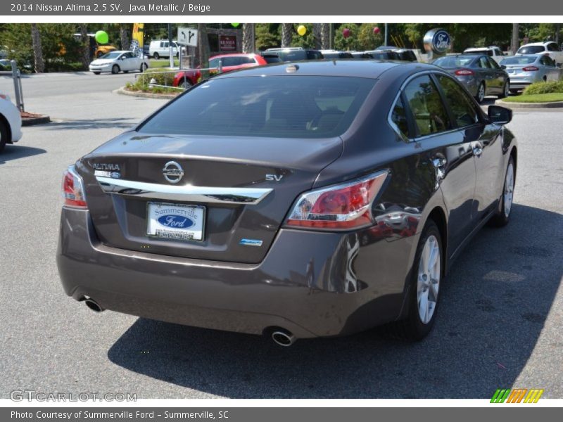 Java Metallic / Beige 2014 Nissan Altima 2.5 SV