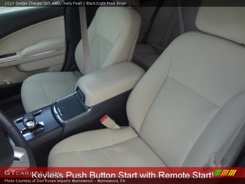 Ivory Pearl / Black/Light Frost Beige 2013 Dodge Charger SXT AWD