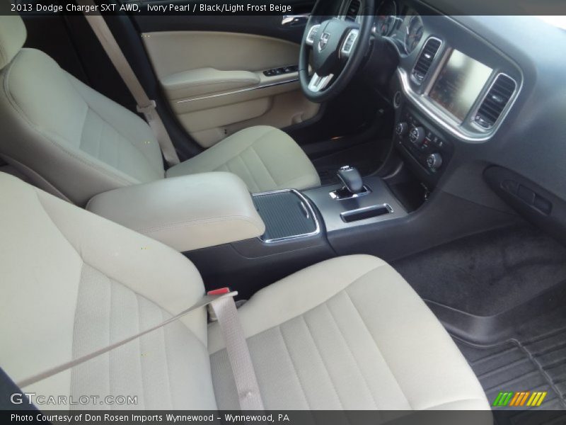 Ivory Pearl / Black/Light Frost Beige 2013 Dodge Charger SXT AWD
