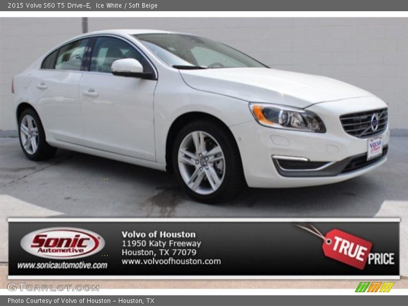 Ice White / Soft Beige 2015 Volvo S60 T5 Drive-E