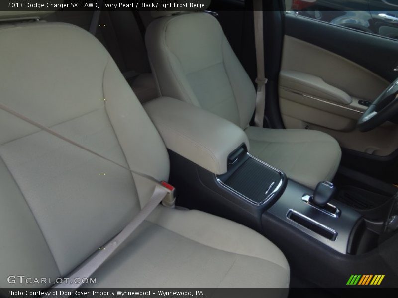 Ivory Pearl / Black/Light Frost Beige 2013 Dodge Charger SXT AWD