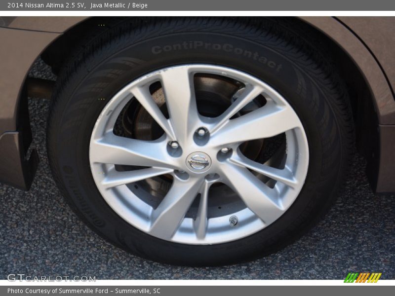 Java Metallic / Beige 2014 Nissan Altima 2.5 SV