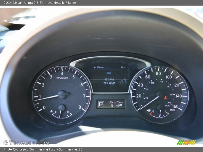 Java Metallic / Beige 2014 Nissan Altima 2.5 SV