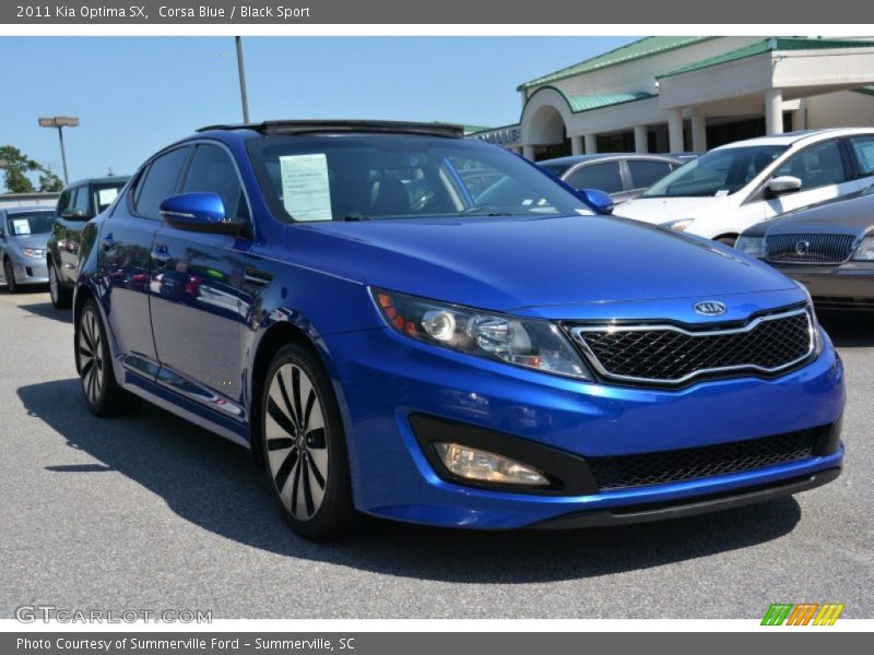 Corsa Blue / Black Sport 2011 Kia Optima SX