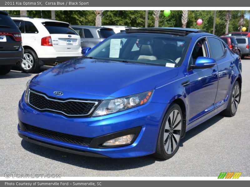 Corsa Blue / Black Sport 2011 Kia Optima SX