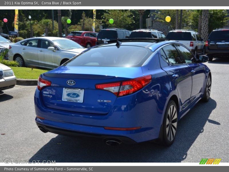 Corsa Blue / Black Sport 2011 Kia Optima SX