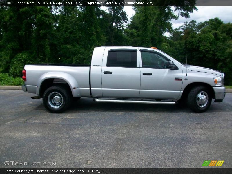 Bright Silver Metallic / Medium Slate Gray 2007 Dodge Ram 3500 SLT Mega Cab Dually