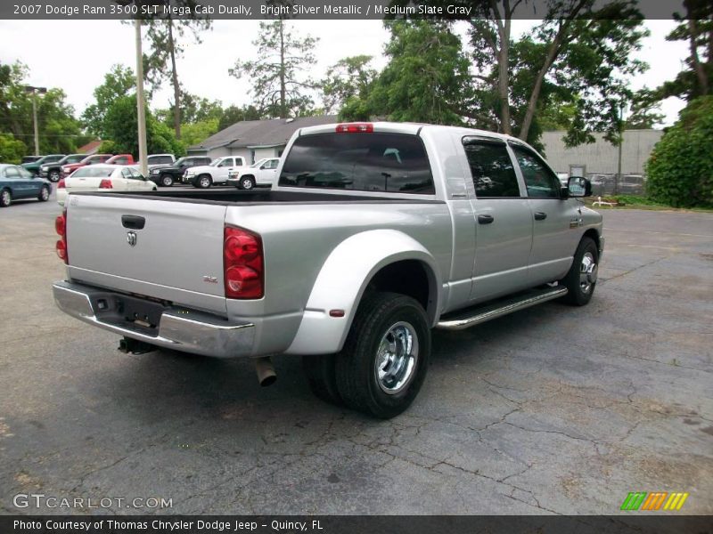 Bright Silver Metallic / Medium Slate Gray 2007 Dodge Ram 3500 SLT Mega Cab Dually