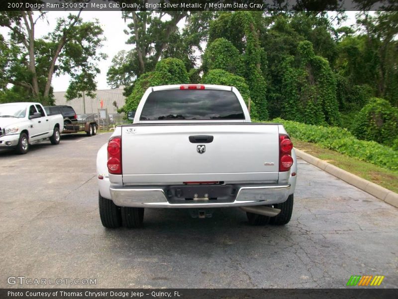 Bright Silver Metallic / Medium Slate Gray 2007 Dodge Ram 3500 SLT Mega Cab Dually