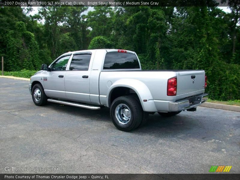 Bright Silver Metallic / Medium Slate Gray 2007 Dodge Ram 3500 SLT Mega Cab Dually