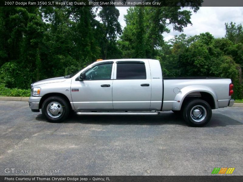 Bright Silver Metallic / Medium Slate Gray 2007 Dodge Ram 3500 SLT Mega Cab Dually