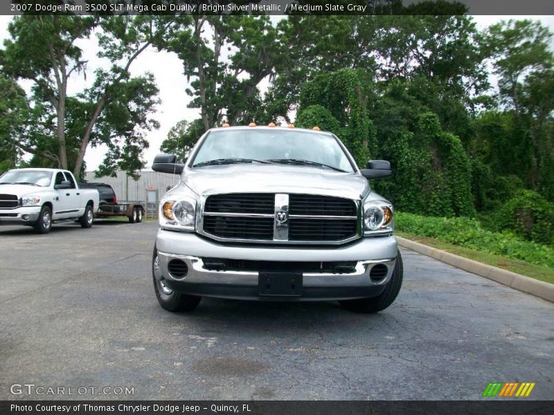 Bright Silver Metallic / Medium Slate Gray 2007 Dodge Ram 3500 SLT Mega Cab Dually