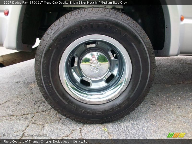 Bright Silver Metallic / Medium Slate Gray 2007 Dodge Ram 3500 SLT Mega Cab Dually