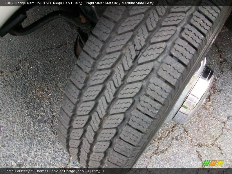 Bright Silver Metallic / Medium Slate Gray 2007 Dodge Ram 3500 SLT Mega Cab Dually