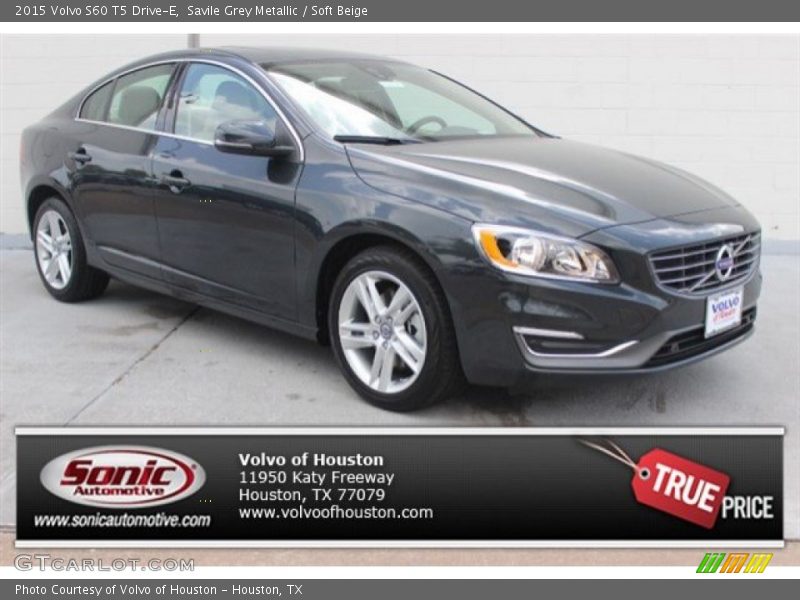 Savile Grey Metallic / Soft Beige 2015 Volvo S60 T5 Drive-E