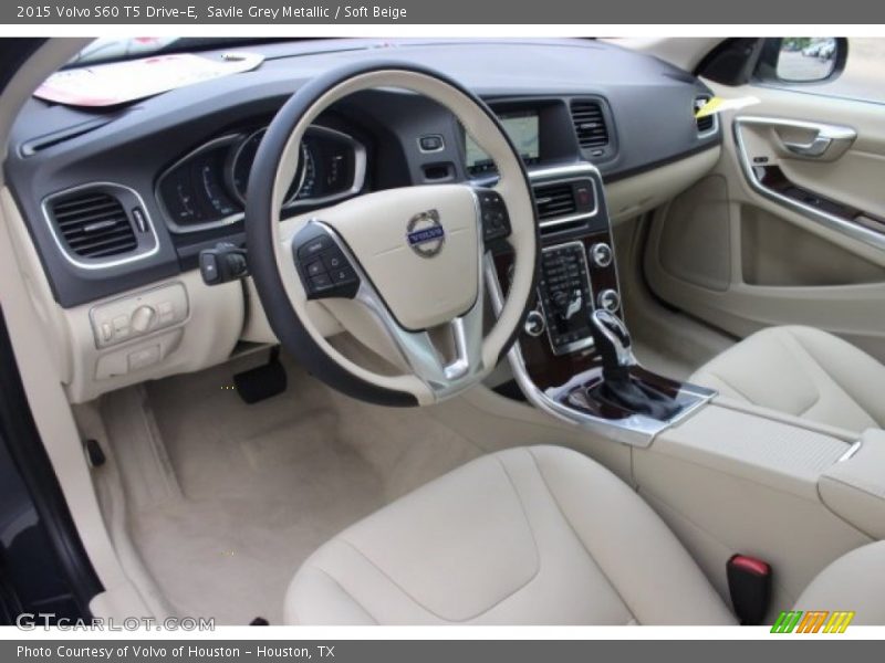 Savile Grey Metallic / Soft Beige 2015 Volvo S60 T5 Drive-E